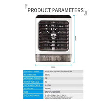 Load image into Gallery viewer, With remote control Usb interface Air Cooler Portable Mini Fan evapolar humidifier Portable 3 Gear Speed Remote for Office Home